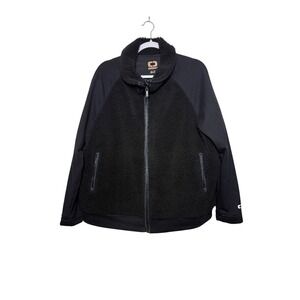 OGIO Black Luuma Sherpa & Softshell Full Zip Jacket Women 2XL Outdoor Ultra Soft